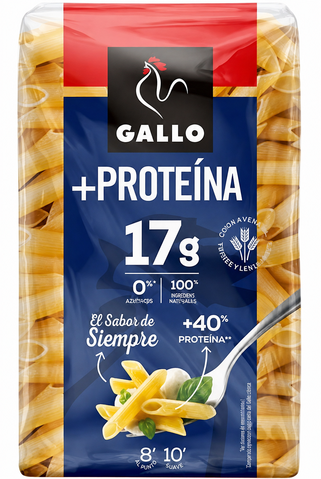 GALLO PASTA HELICES + 17G PROTEINA 400 GR