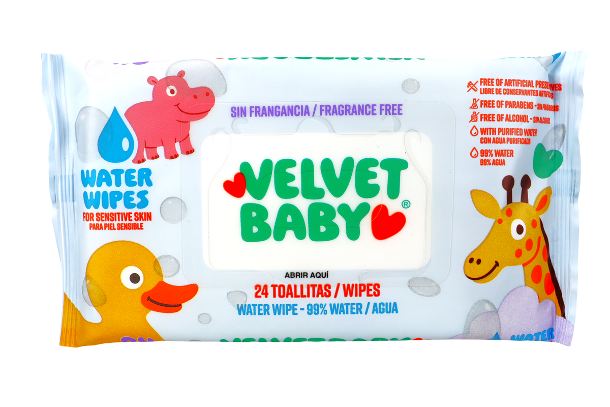 VELVET BABY TOALLAS HUMEDAS SIN FRAGRANCIA 24 UND
