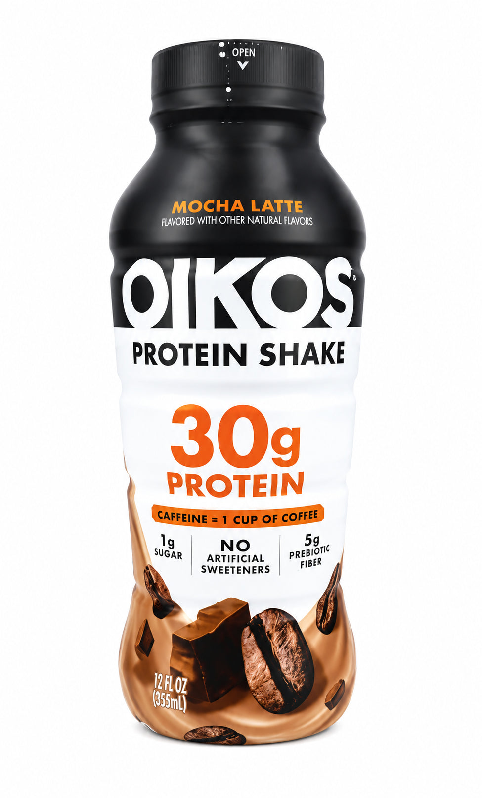 OIKOS MOCHA LATTE PROTEIN SHAKE 12 OZ