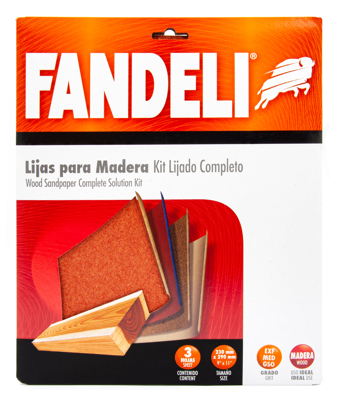 KIT 3 HOJAS K-61 V/G FANDELI 0.230m X 0.280m PAPEL GSUK-61 SEVERAL GREETS 9" X 11"