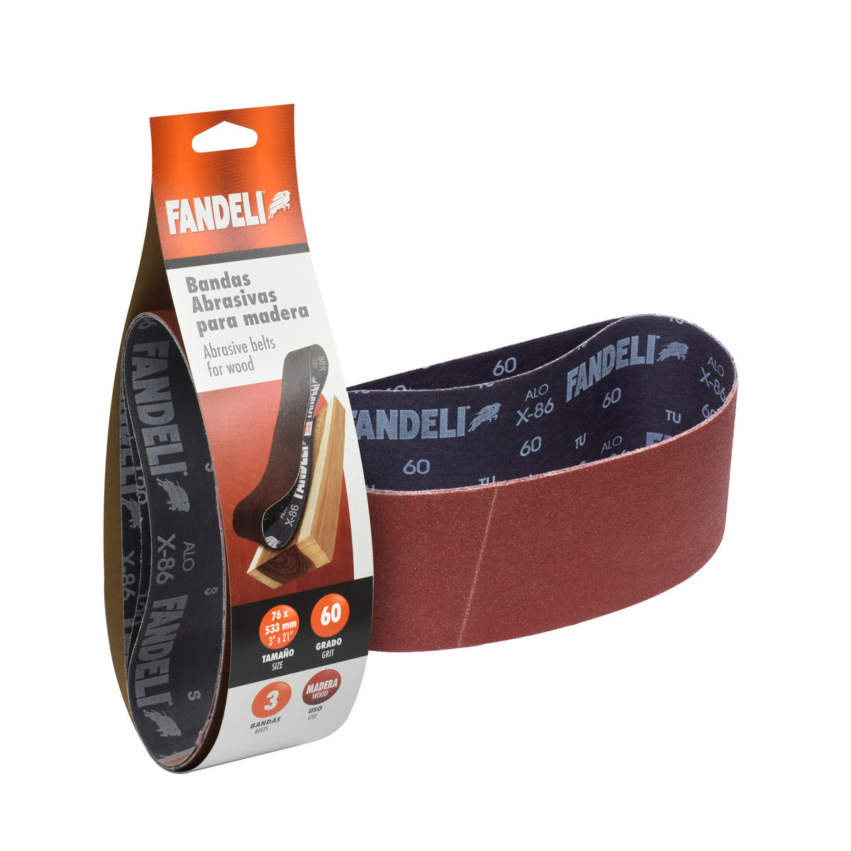 KIT BANDA X-86 060 FANDELI 0.076m X 0.533m TELA GSU 3PZASX-86 060 BELTS 3" X 21"