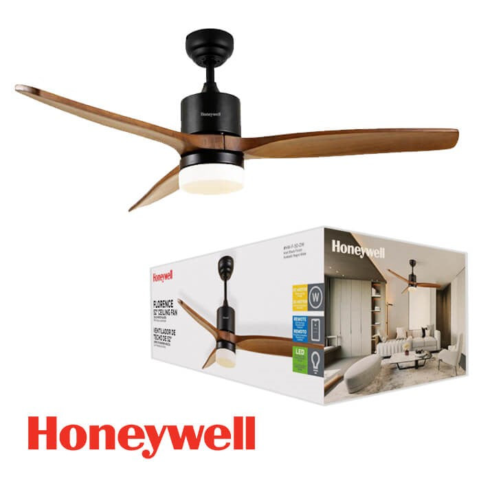 ABANICO DE TECHO DECORATIIVA 52'' CON LUZ LED (DW) 20W
