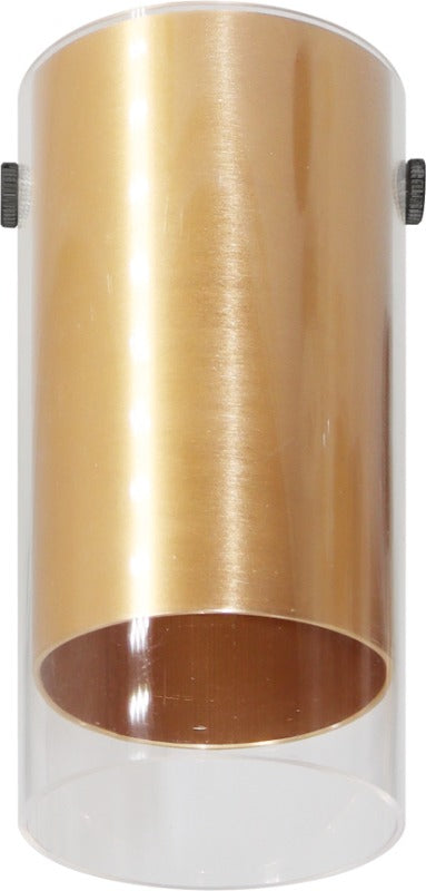 LAMP.  DEC. GU10-40W, DORADO 7.5CM X 12.7CM 00875GD HOME DELIGHT (NO INC. BOMBILLO)