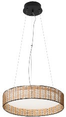 LAMP.  DE T. COLGANTE, LED 30W, AC. MADERA 43CM X 120CM 00883H-43-CCT HOME DELIGHT