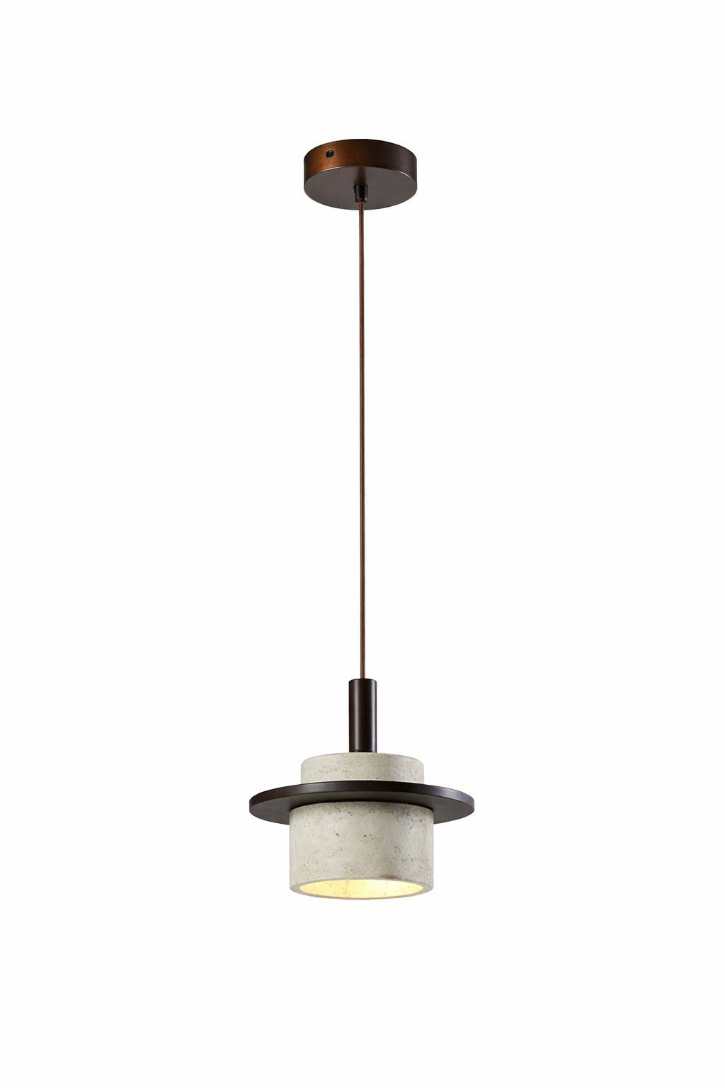 LAMP.  DE T. COL. GU10-10W, AC. DARK WOOD /PIEDRA 00997CU HOME DELIGHT (NO INC. BOMBILLO)