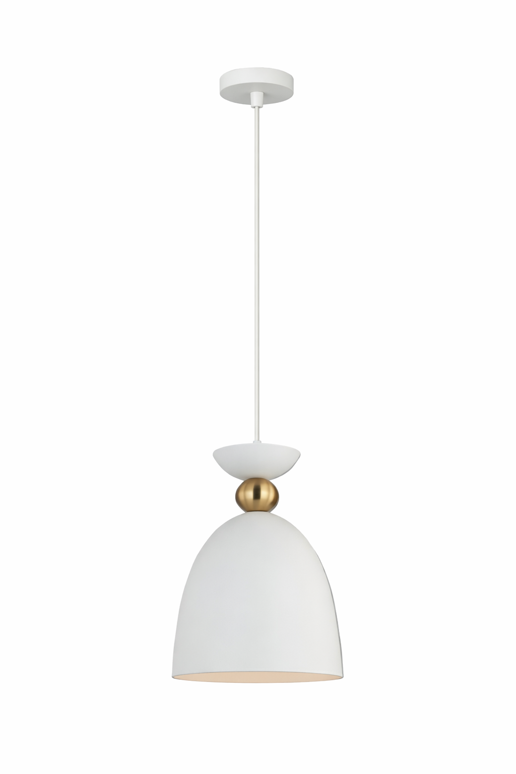 LAMP.  DE TECHO COL. E27-40W EST. COPA BLANCA, 01224H-WH HOME DELIGHT (NO INC. BOMBILLO)