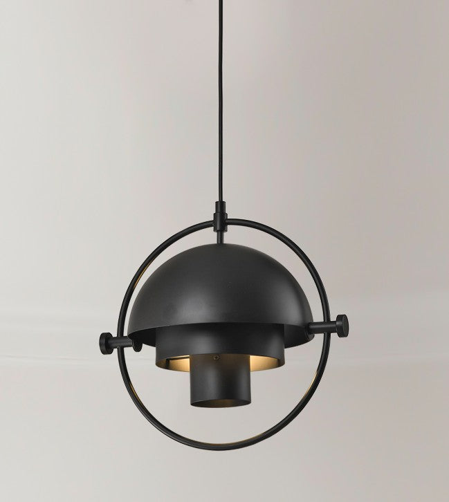 LAMP.TECHO COLGANTE E27-60W AC. NEGRO 01642BK-1H, HOME DELIGHT