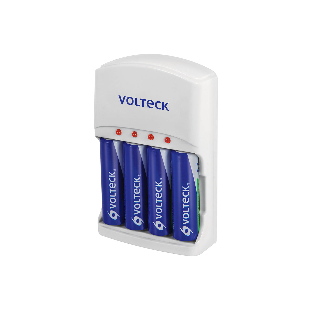 CARGADOR DE PILAS AA AAA Y 9V INCLUYE 4 PILAS AA VOLTECK