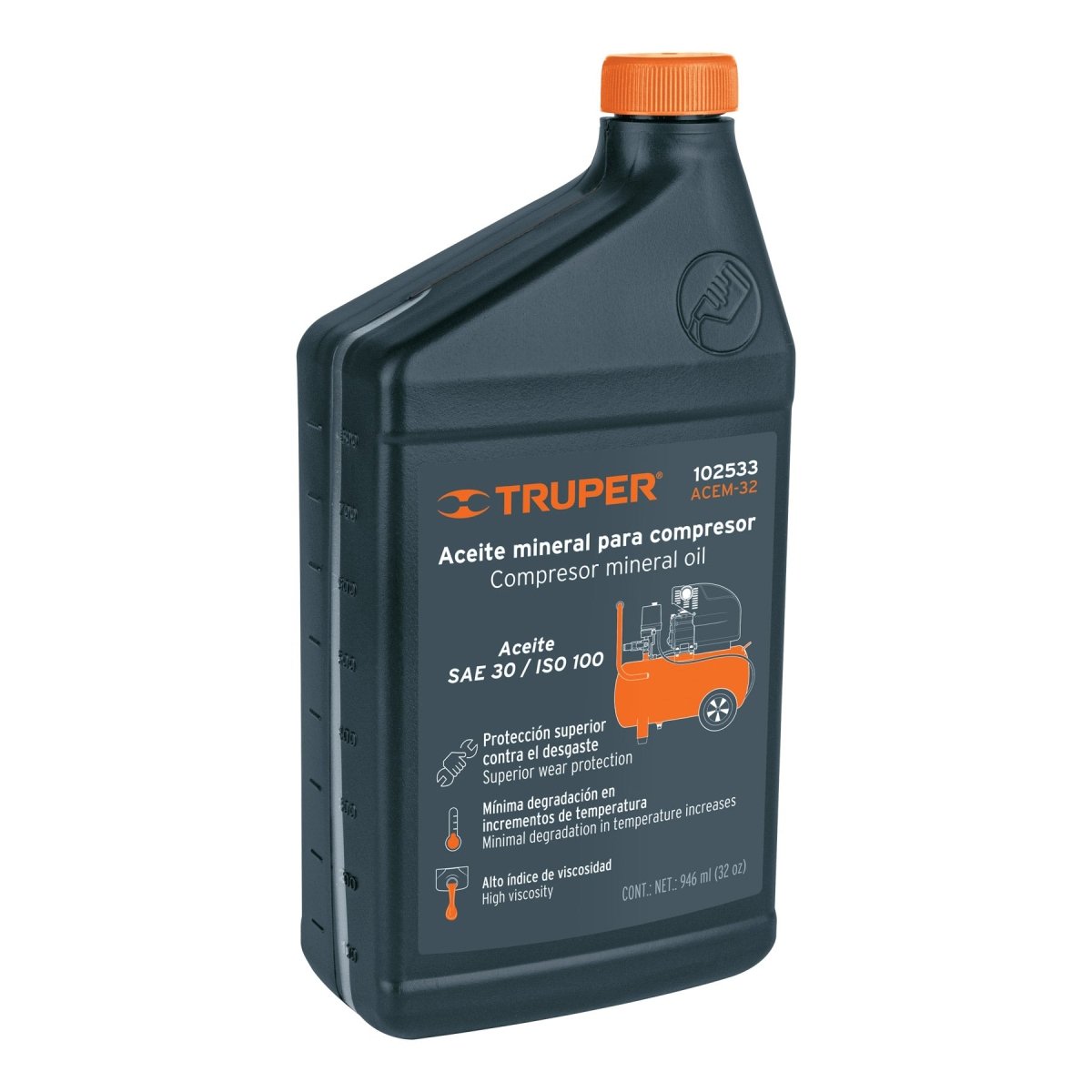 ACEITE MINERAL PARA COMPRESOR, 946ML (32 - SUPERMIX