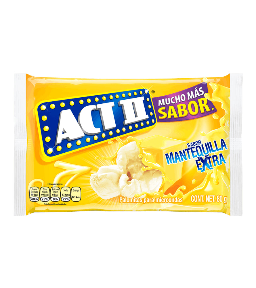 ACTII PALOMITAS SABOR MANTEQUILLA EXTRA 3/12 UND PAQ. 3.5 OZ - SUPERMIX
