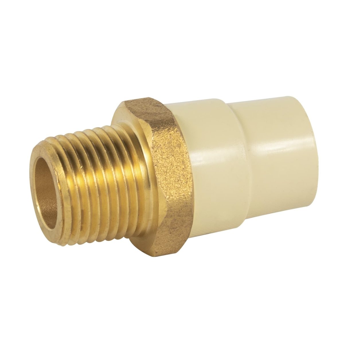 ADAPTADOR MACHO DE CPVC CON INSERTO METALICO - SUPERMIX