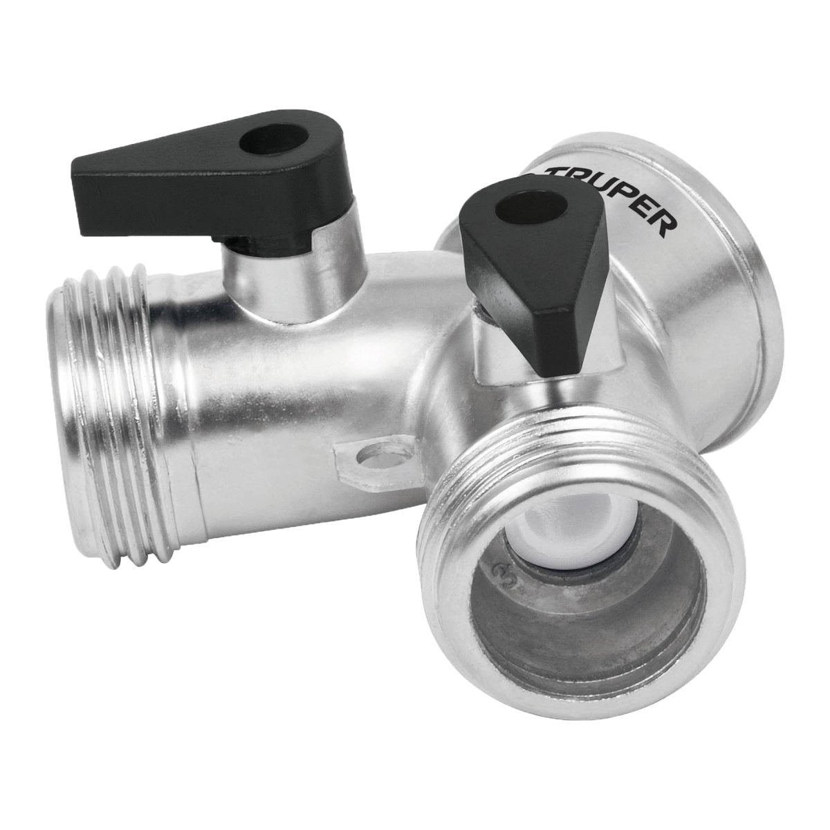ADAPTADOR "Y" DE MANGUERAS ENTRADA/SALIDA DE 3/4'' DE METAL TRUPER - SUPERMIX