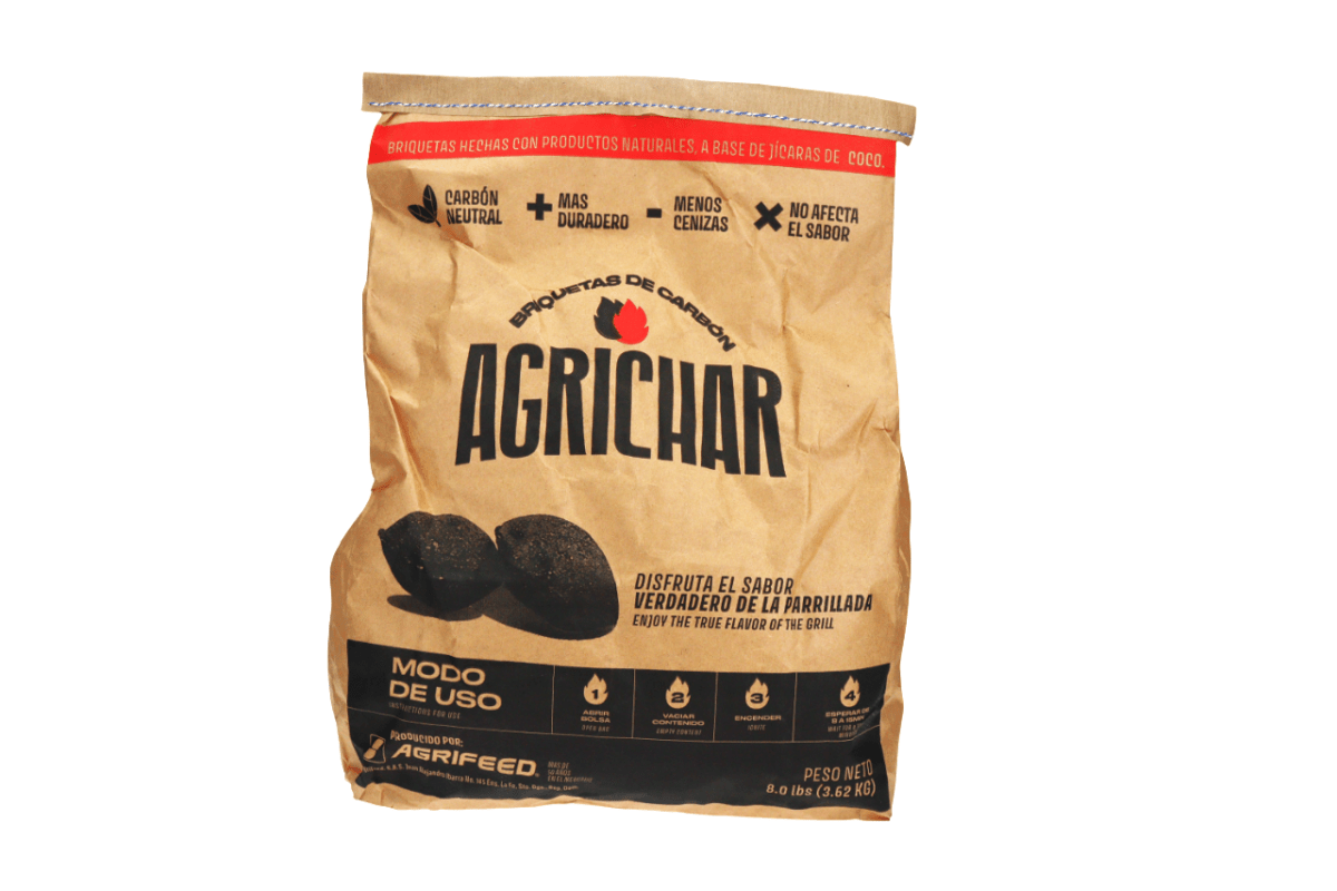 AGRICHAR CARBON BRIQUETAS 8 LB - SUPERMIX