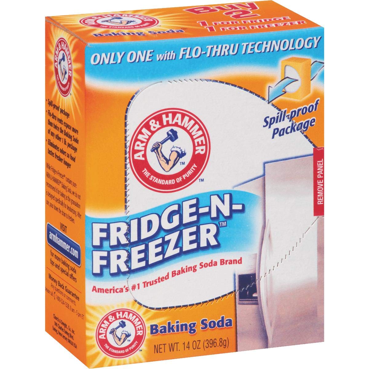 A&H BICARBONATO DE SODIO FRIDGE N FREEZER 14 OZ - SUPERMIX