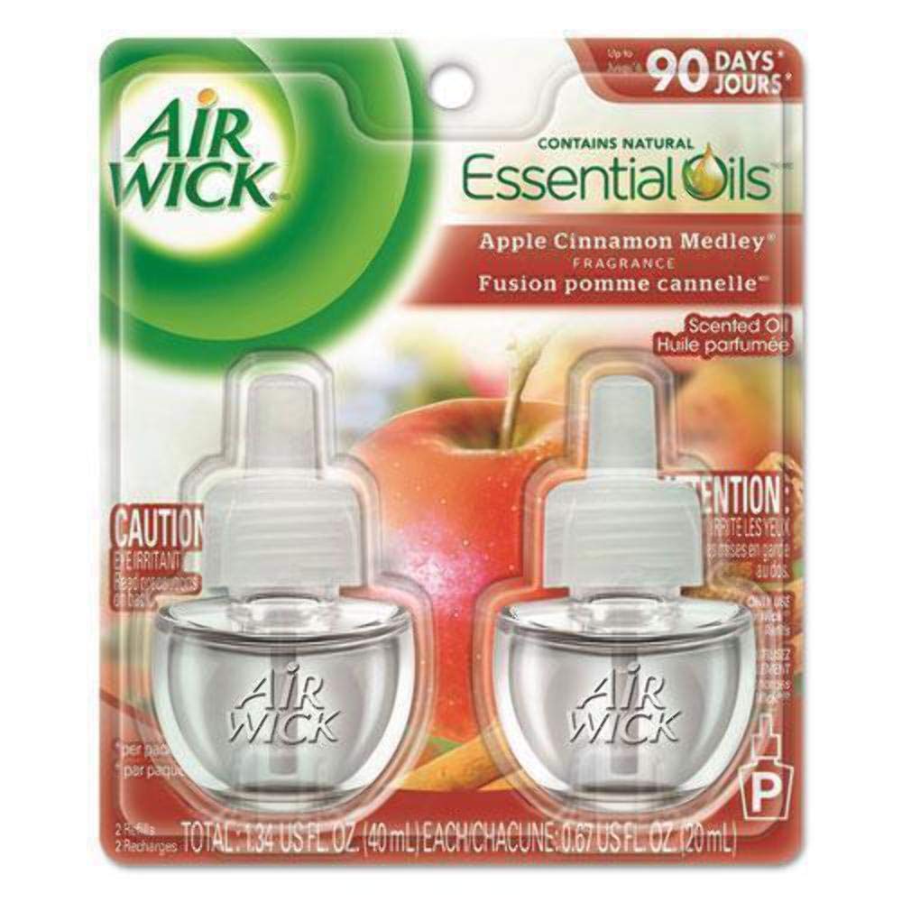 AIR WICK AMBIENTADOR SCENTED OIL TWIN APPLE/CINNAMON 0.67 OZ - SUPERMIX