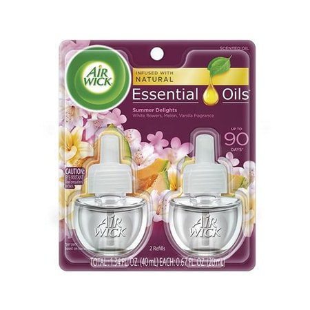 AIR WICK AMBIENTADOR SCENTED OIL TWIN RFL. SUMMER DELIGHTS 0.67 OZ - SUPERMIX