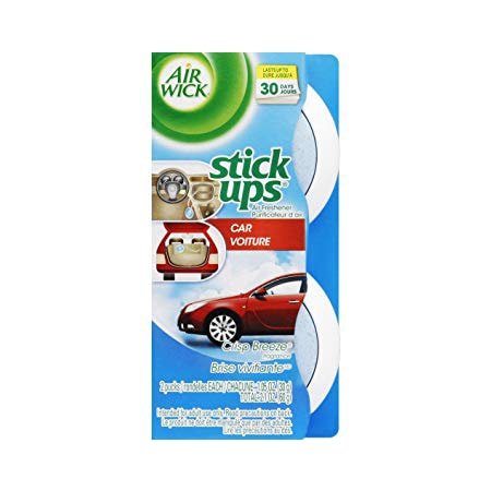AIR WICK AMBIENTADOR STICK UPS CRISP BREEZE CAR 2 PACK - SUPERMIX