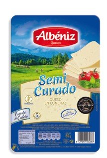 ALBENIZ QUESO SEMI CURADO LONCHAS 75 GRS - SUPERMIX