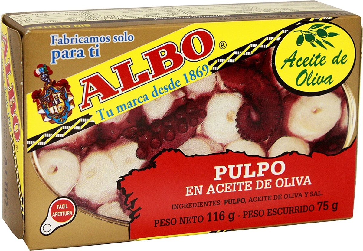 ALBO PULPO EN ACEITE DE OLIVA 116 GR - SUPERMIX