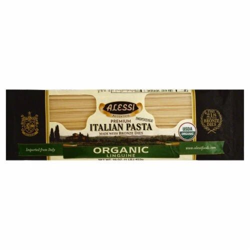 ALESSI PASTA ORGANIC LINGUINE 1LB 453G - SUPERMIX
