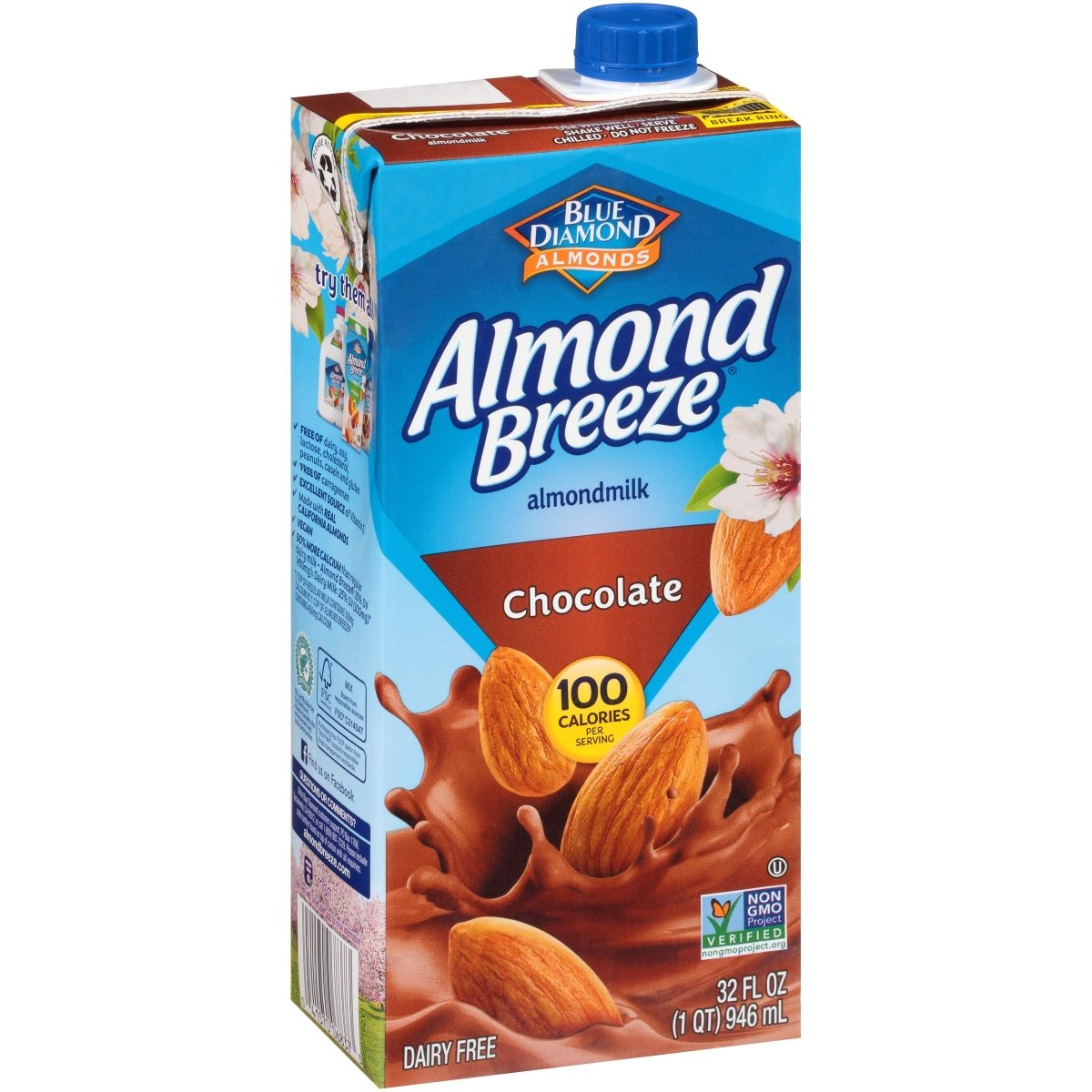 ALMOND BREEZE CHOCOLATE S/ AZUCAR 32 OZ - SUPERMIX