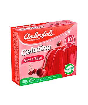 AMBROSOLI GELATINA CEREZA 3.5 OZ - SUPERMIX
