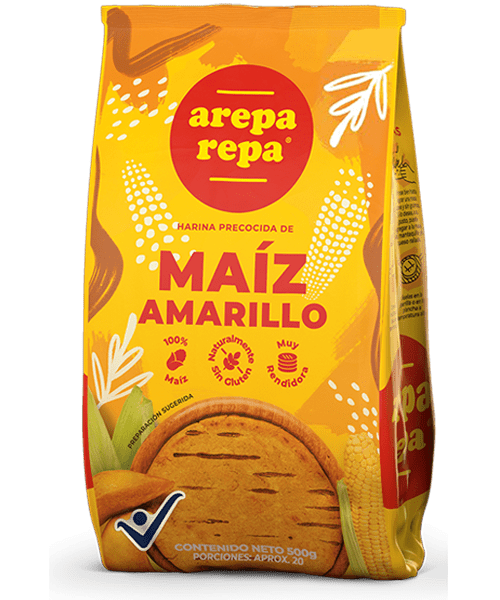AREPAREPA HARINA DE MAIZ AMARILLO 1 KG - SUPERMIX