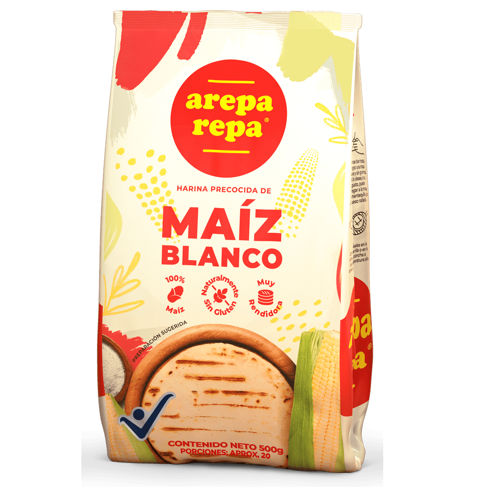 AREPAREPA HARINA DE MAIZ BLANCO 500 GR - SUPERMIX
