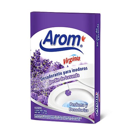 AROM PASTILLA DESINFECTANTE P/INODORO LAVANDA 40 GR - SUPERMIX