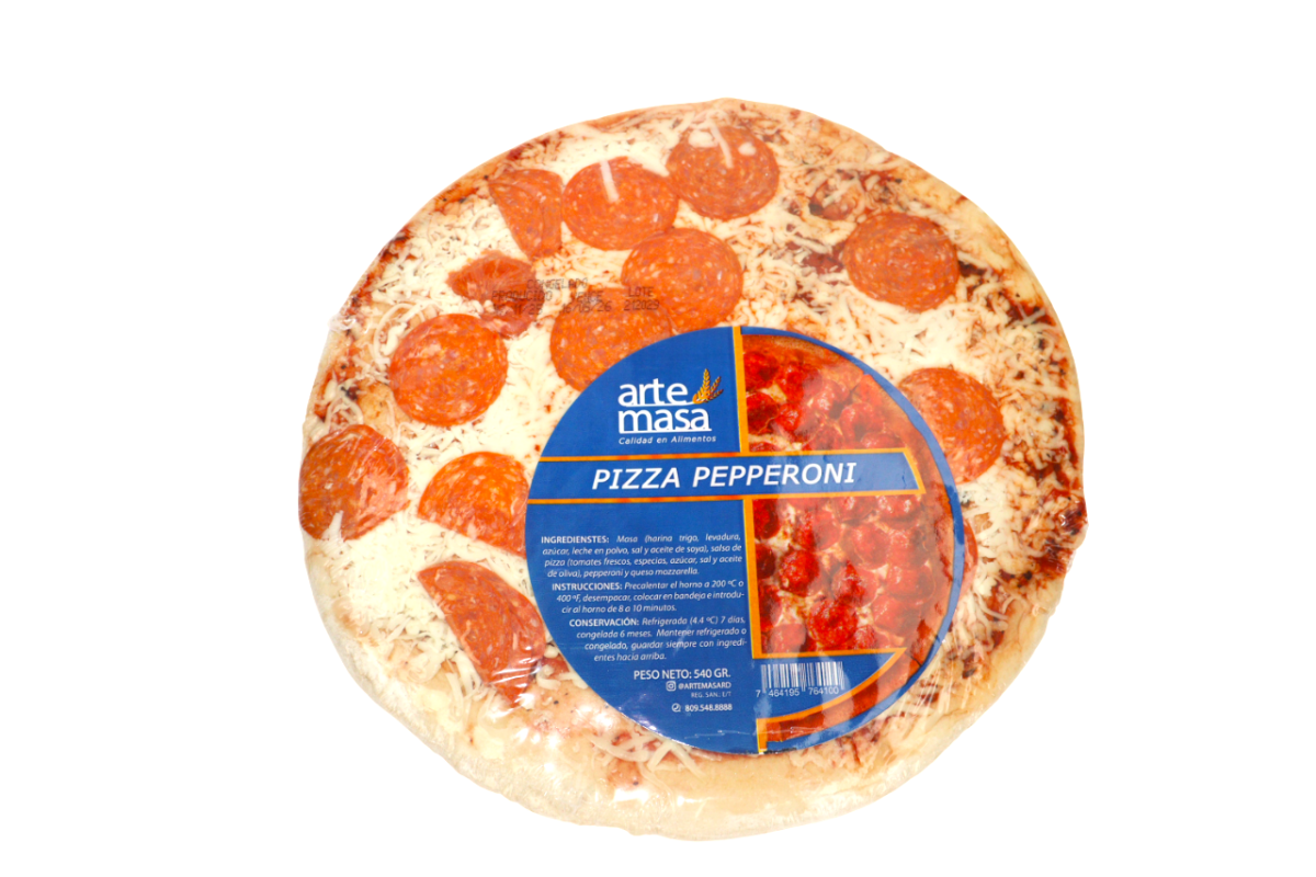 ARTE MASA PIZZA PEPPERONI 540 GRS - SUPERMIX