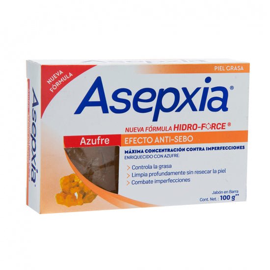 ASEPXIA JABON EN BARRA AZUFRE 100 GRS - SUPERMIX