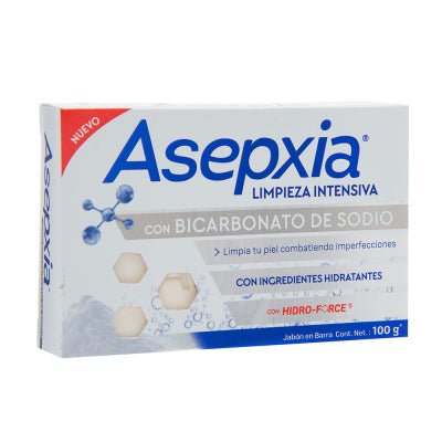 ASEPXIA JABON EN BARRA BICARBONATO 100 GRS - SUPERMIX