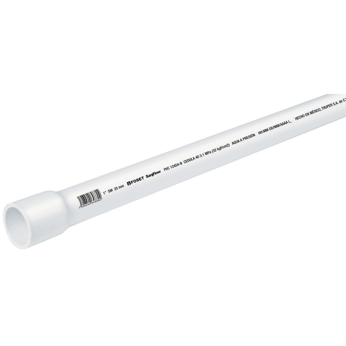@TUBO PVC, 1", CÉDULA 40, 3 METROS - SUPERMIX