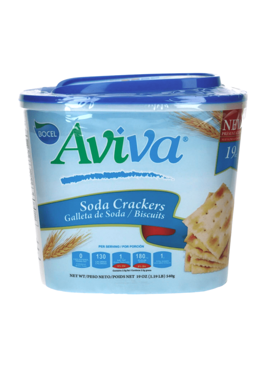 AVIVA GALLETAS DE SODA CUBO 18/1 UND PAQ. 540 GR - SUPERMIX