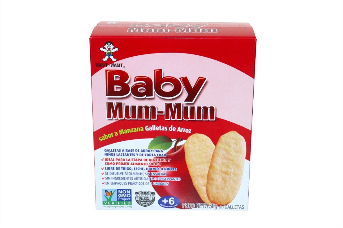 BABY MUM - MUM GALLETAS DE ARROZ SABOR A MANZANA 50G - SUPERMIX