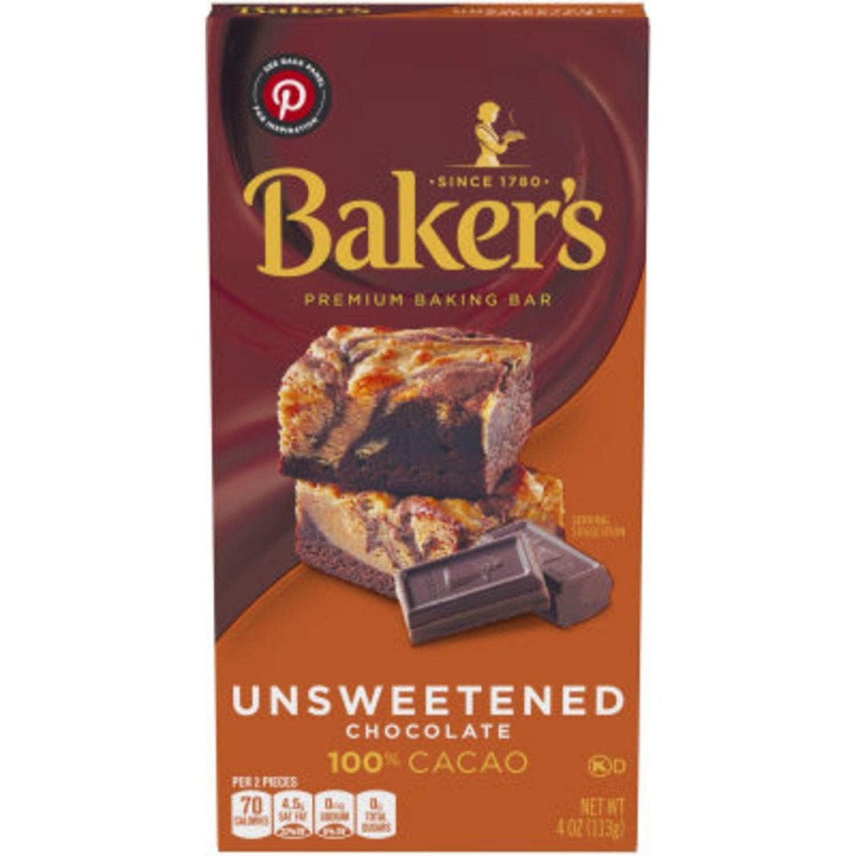 BAKERS UNSW BAKNG CHOCBAR 4 OZ - SUPERMIX