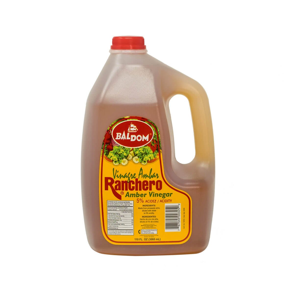 BALDOM VINAGRE AMBAR RANCHERO 110 OZ GALON - SUPERMIX