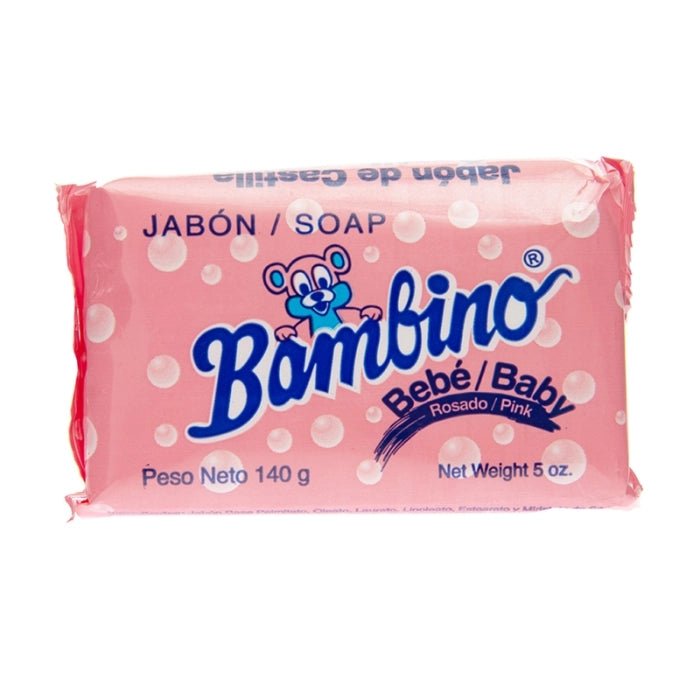 BAMBINO JABON ROSADO 140 GR - SUPERMIX