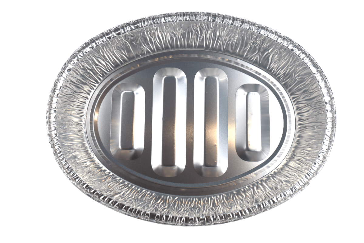 BANDEJAS ALUMINIO OVAL GRANDE ORO 50/1 - SUPERMIX
