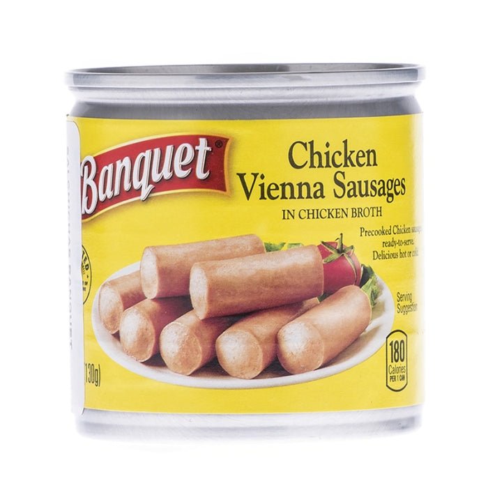 BANQUET POLLO SALCHICHAS DE LATA 5 OZ - SUPERMIX