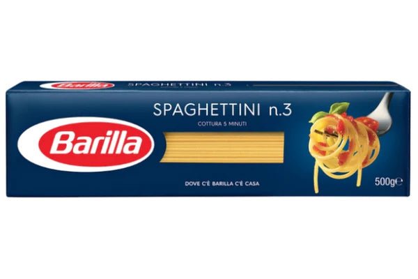 BARILLA PASTA SPAGHETTINI NO. 3 500 GR - SUPERMIX