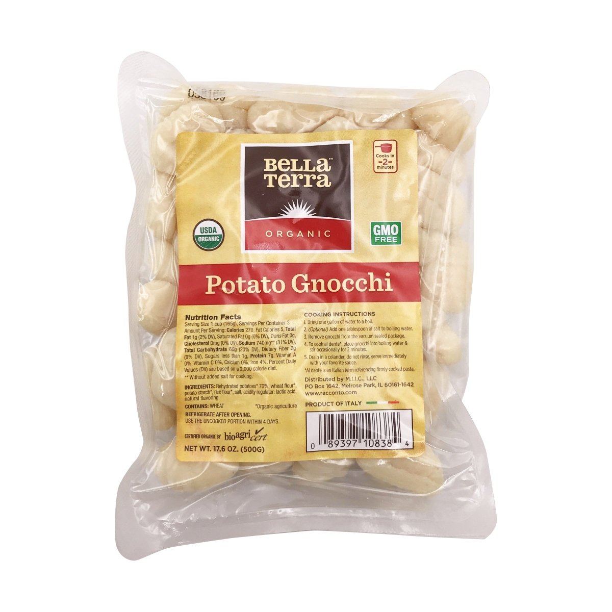 BELLAT POTATO GNOCCHI OG2 28 OZ - SUPERMIX