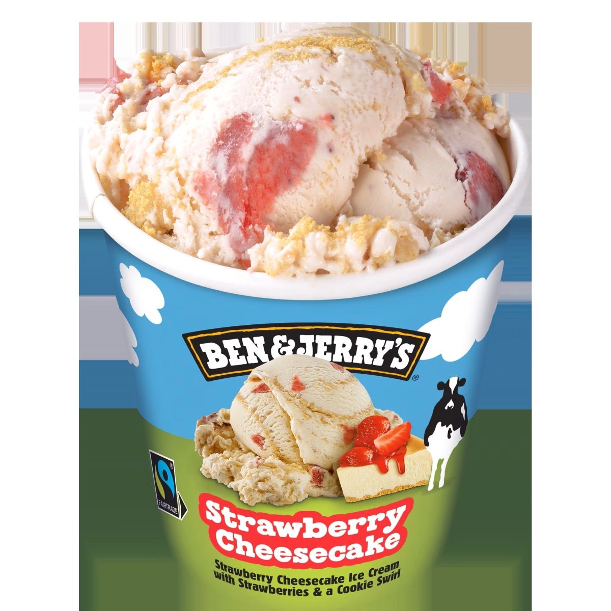 BEN & JERRY'S HELADO SREWBERRY CHEESE CAKE 4 OZ - SUPERMIX
