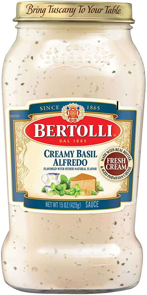 BERTOLLI CREAMY BASIL ALFREDO 15 OZ - SUPERMIX