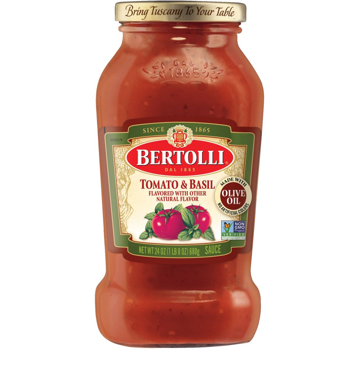 BERTOLLI TOMATO & BASIL 24 OZ - SUPERMIX
