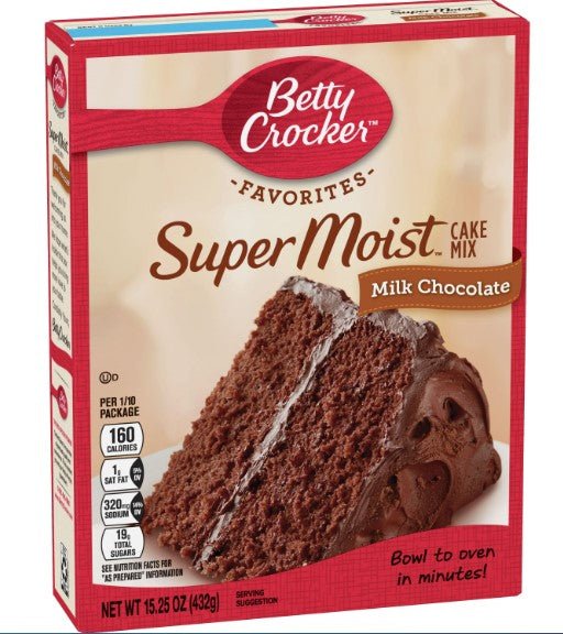 BETTY CROCKER SM MILK CHOC.CAKE 15.25 OZ - SUPERMIX
