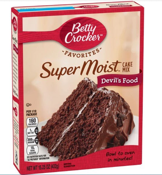 BETTY CROCKER SUPERMOIST MEZCLA DEVIL'S FOOD 13.25 OZ - SUPERMIX