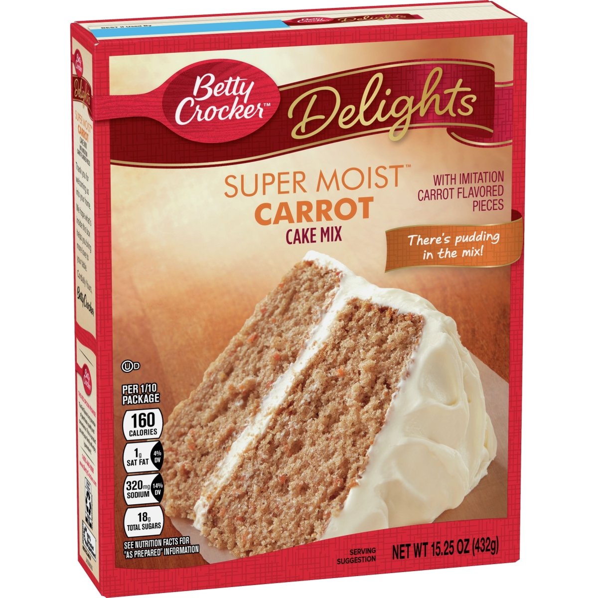 BETTY CROCKER SUPERMOIST MEZCLA SABOR ZANAHORIA 15.25 OZ - SUPERMIX