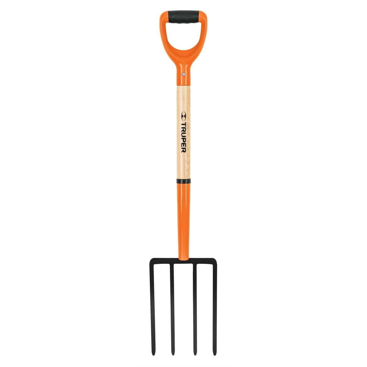 BIELDO PARA JARDIN DE 4 DIENTES CUADRADO MANGO DE MADERA 27" TRUPER - SUPERMIX
