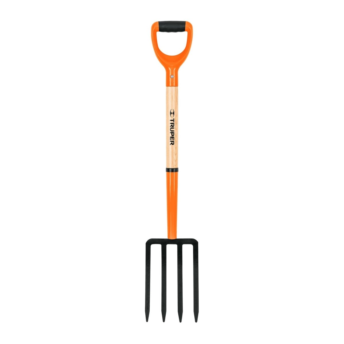 BIELDO PARA JARDIN DE 4 DIENTES MANGO DE MADERA 27" TRUPER.. - SUPERMIX